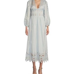 Elegant Blue Women's Dress
